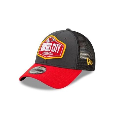 Kansas City Chiefs Gorra | New Era NFL Draft 9forty Adjustable Cap Mexico - Grises